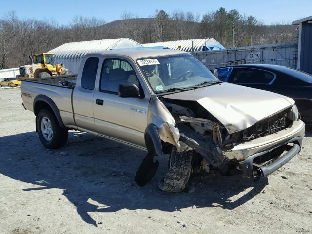 5TEWN72N11Z844482 - 2001 TOYOTA TACOMA XTR TAN photo 1