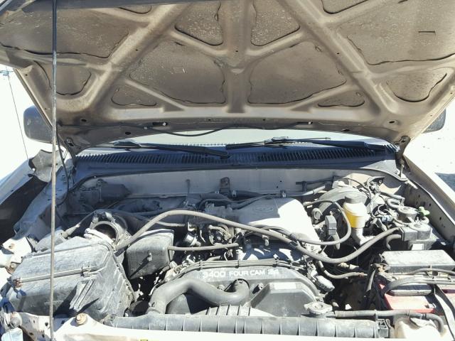 5TEWN72N11Z844482 - 2001 TOYOTA TACOMA XTR TAN photo 7