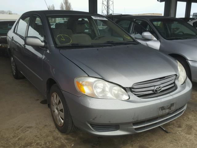 JTDBR32E030036428 - 2003 TOYOTA COROLLA CE GRAY photo 1