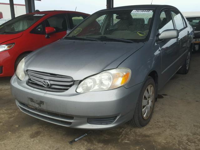 JTDBR32E030036428 - 2003 TOYOTA COROLLA CE GRAY photo 2