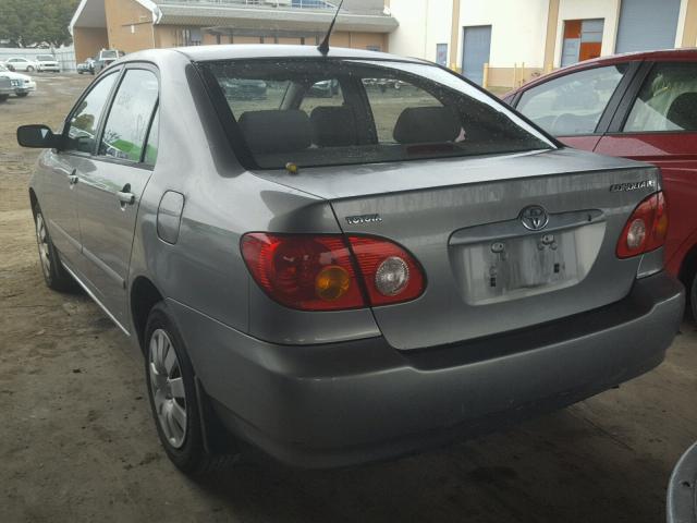 JTDBR32E030036428 - 2003 TOYOTA COROLLA CE GRAY photo 3