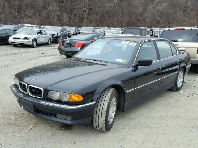 WBAGH8347YDP13113 - 2000 BMW 740 IL BLACK photo 2