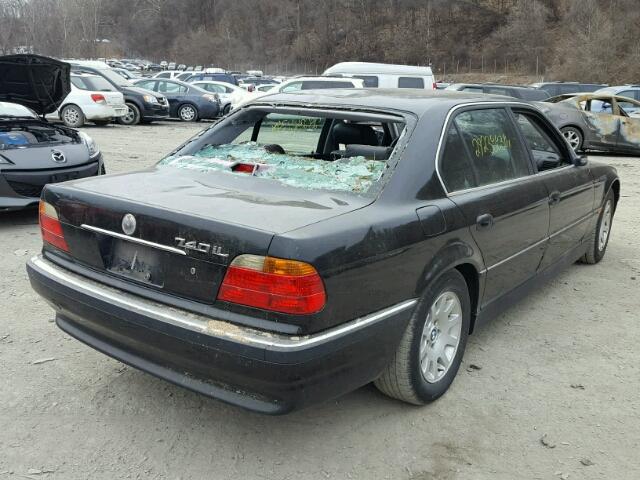 WBAGH8347YDP13113 - 2000 BMW 740 IL BLACK photo 4