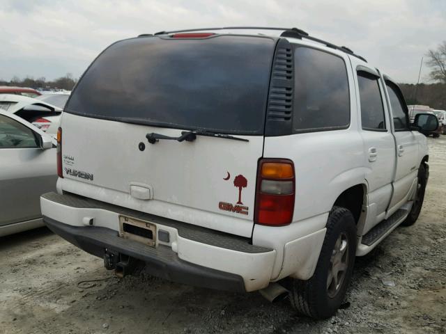 1GKEK63U21J315304 - 2001 GMC DENALI WHITE photo 4