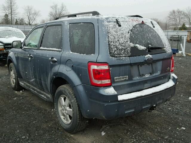 1FMCU9DG9BKA46667 - 2011 FORD ESCAPE XLT BLUE photo 3