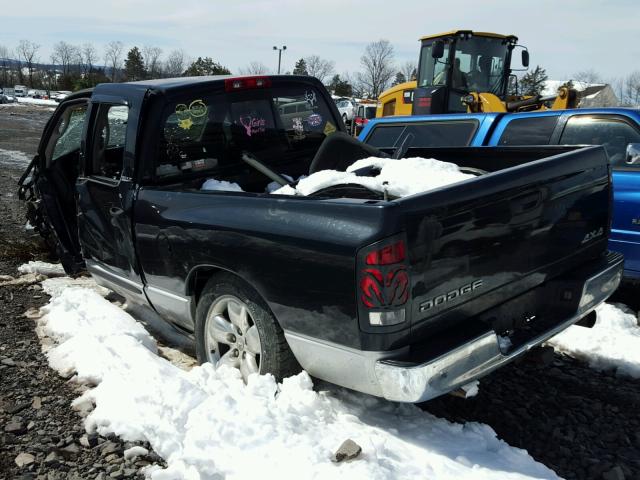 1D3HU18Z72J204525 - 2002 DODGE RAM 1500 BLACK photo 3