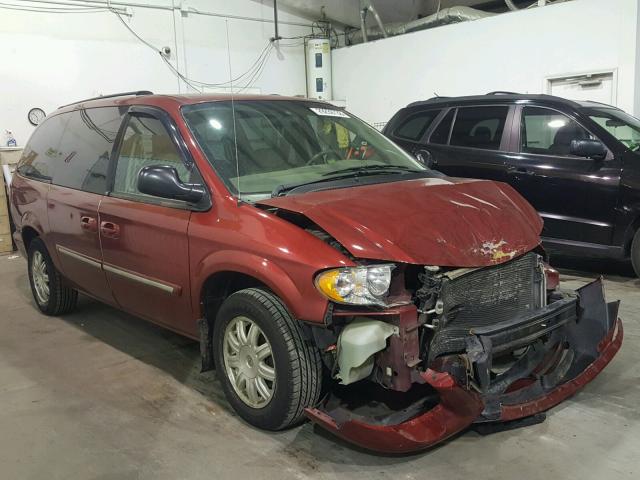 2A4GP54L77R361053 - 2007 CHRYSLER TOWN & COU MAROON photo 1