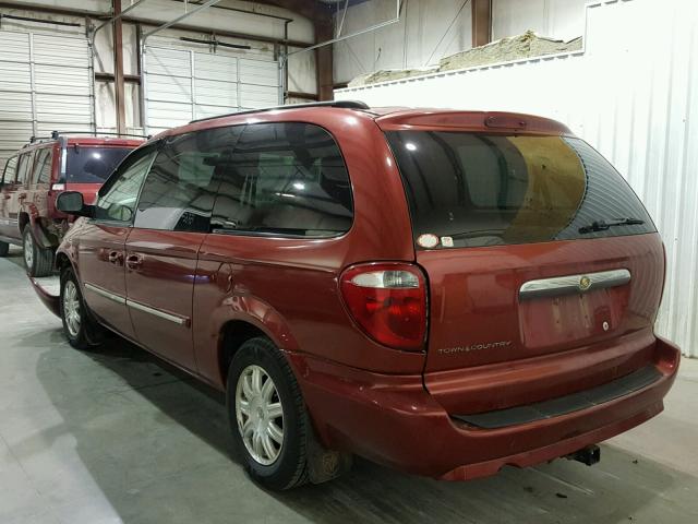 2A4GP54L77R361053 - 2007 CHRYSLER TOWN & COU MAROON photo 3