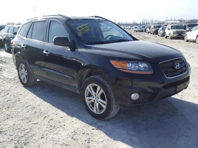 5XYZHDAG2BG059602 - 2011 HYUNDAI SANTA FE S BLACK photo 1