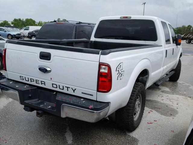 1FT7W2B69FEA85720 - 2015 FORD F250 SUPER WHITE photo 4