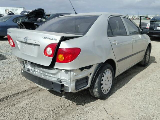 JTDBR32E030041029 - 2003 TOYOTA COROLLA CE SILVER photo 4