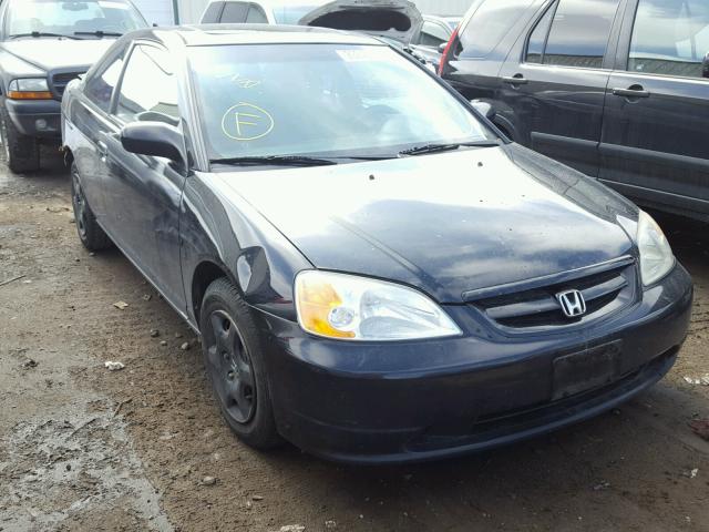 1HGEM22902L067203 - 2002 HONDA CIVIC EX BLACK photo 1