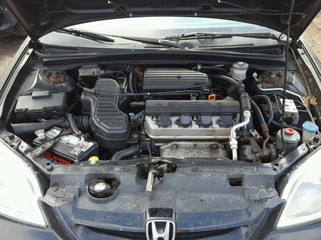 1HGEM22902L067203 - 2002 HONDA CIVIC EX შავი ფოტო 7