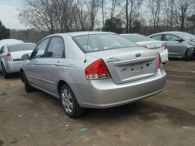 KNAFE221695629434 - 2009 KIA SPECTRA EX SILVER photo 3