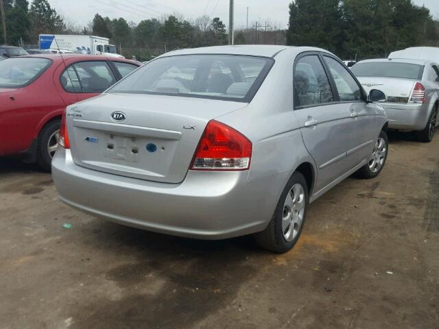 KNAFE221695629434 - 2009 KIA SPECTRA EX SILVER photo 4