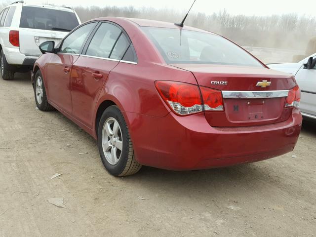 1G1PC5SB4E7235381 - 2014 CHEVROLET CRUZE LT RED photo 3