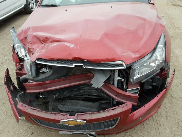 1G1PC5SB4E7235381 - 2014 CHEVROLET CRUZE LT RED photo 7