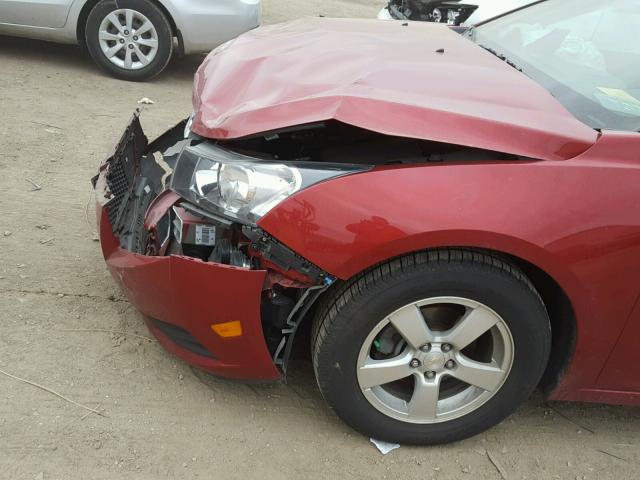 1G1PC5SB4E7235381 - 2014 CHEVROLET CRUZE LT RED photo 9