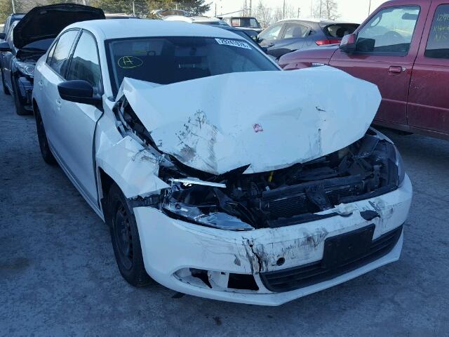 3VW2K7AJ1DM306871 - 2013 VOLKSWAGEN JETTA BASE 白色 照片 1