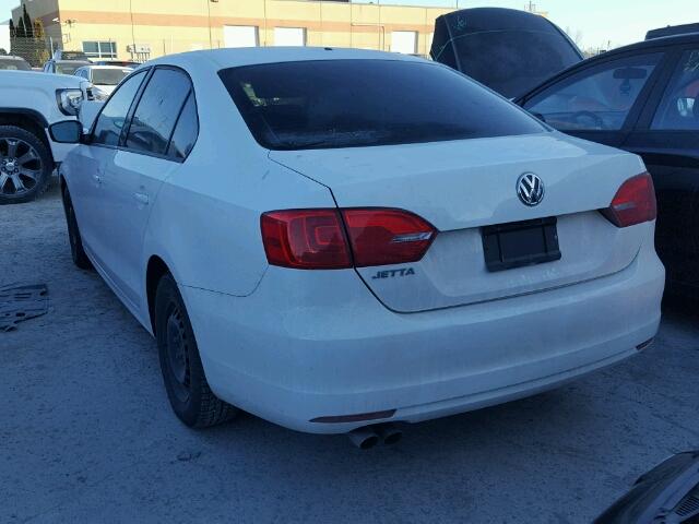 3VW2K7AJ1DM306871 - 2013 VOLKSWAGEN JETTA BASE 白色 照片 3
