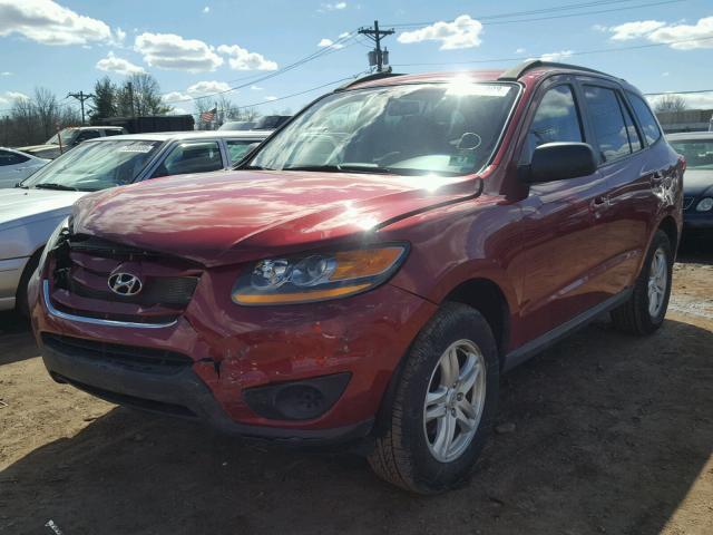 5NMSG3AB2AH391238 - 2010 HYUNDAI SANTA FE G BURGUNDY photo 2