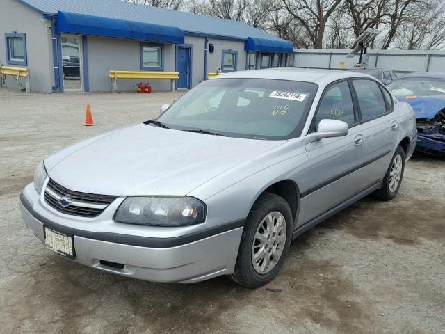 2G1WF55E929109276 - 2002 CHEVROLET IMPALA SILVER photo 2