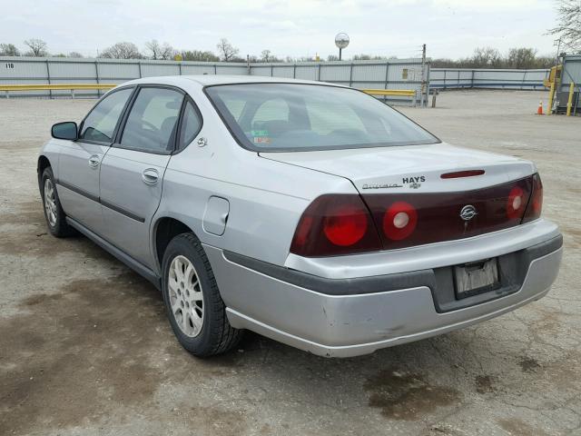 2G1WF55E929109276 - 2002 CHEVROLET IMPALA SILVER photo 3