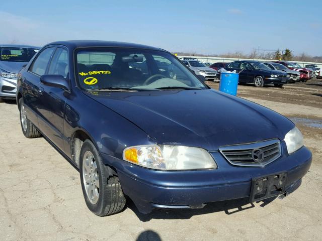 1YVGF22C225284733 - 2002 MAZDA 626 LX BLUE photo 1