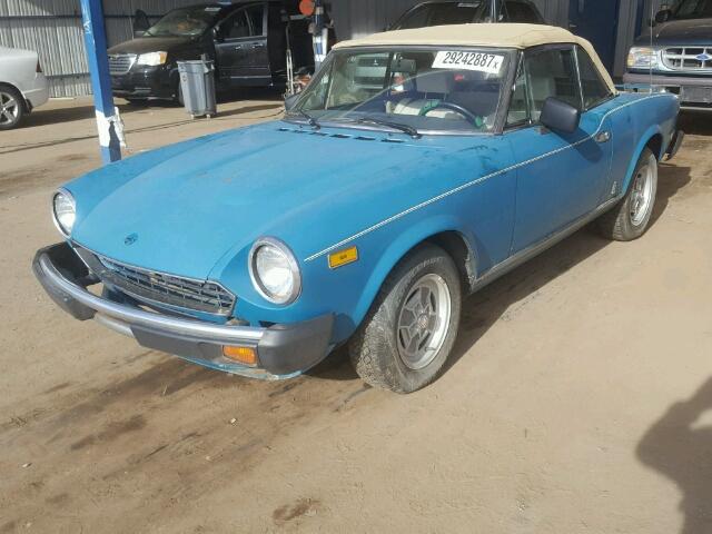 ZFAAS00B8B8186060 - 1981 FIAT 124 SPIDER TEAL photo 2