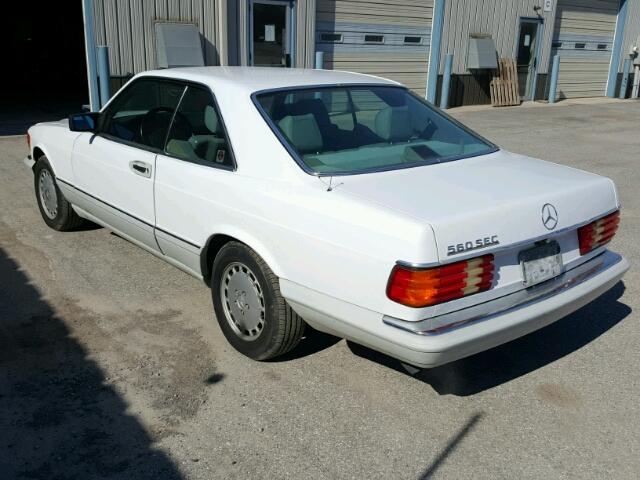 WDBCA45E5MA591804 - 1991 MERCEDES-BENZ 560 SEC WHITE photo 3