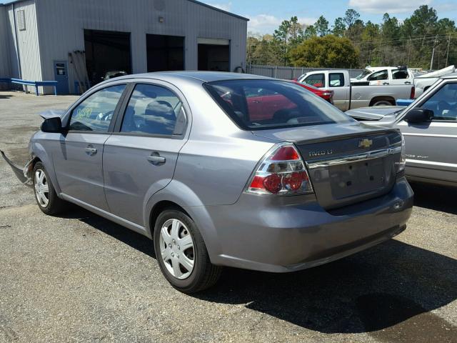 KL1TG5DE8BB184422 - 2011 CHEVROLET AVEO LT SILVER photo 3