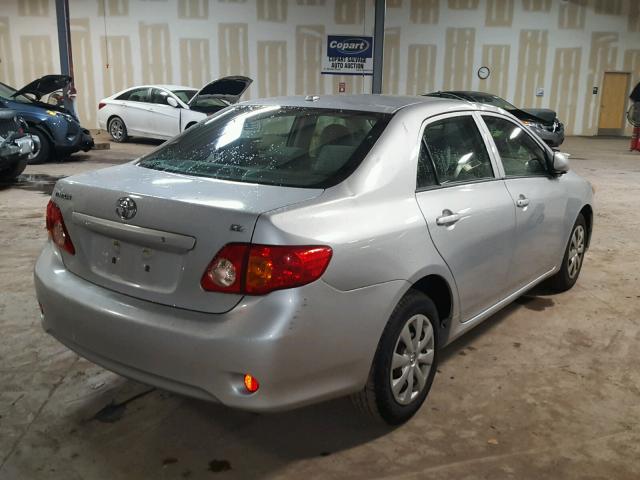 JTDBL40E999048009 - 2009 TOYOTA COROLLA BA SILVER photo 4