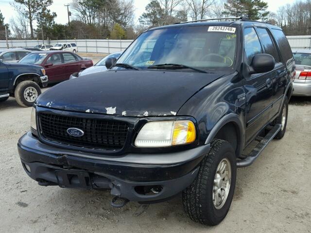 1FMRU16W01LB23368 - 2001 FORD EXPEDITION BLACK photo 2