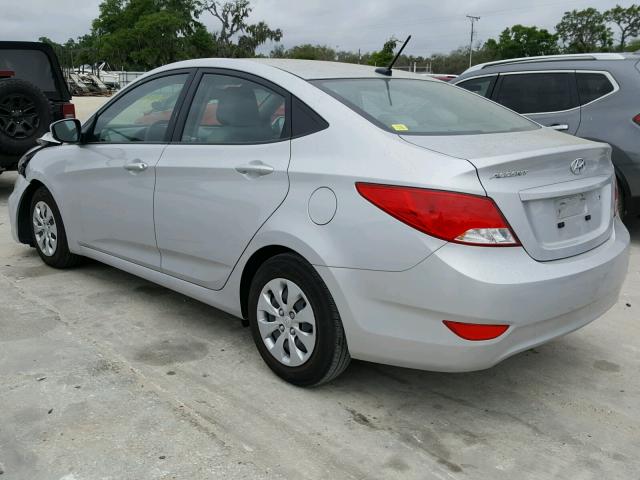 KMHCT4AE0GU157113 - 2016 HYUNDAI ACCENT SE SILVER photo 3