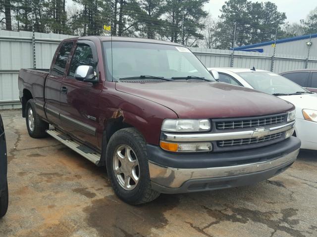 2GCEC19T111185410 - 2001 CHEVROLET SILVERADO MAROON photo 1