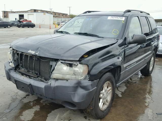 1J4GX48S24C143036 - 2004 JEEP GRAND CHER BLACK photo 2