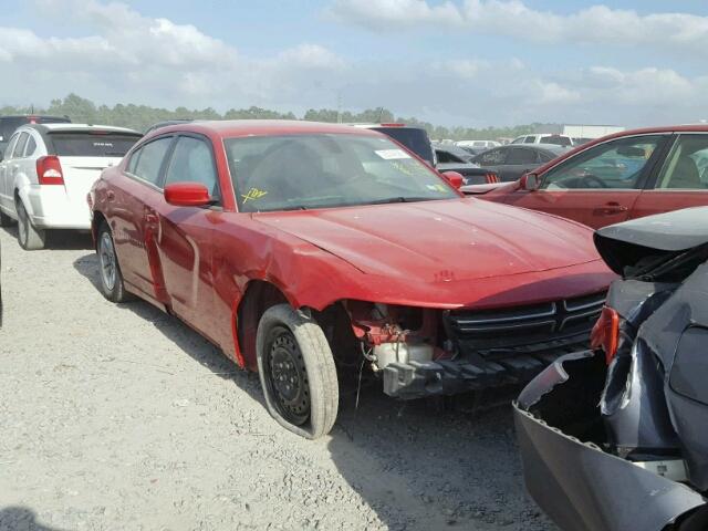 2C3CDXBGXFH737753 - 2015 DODGE CHARGER SE RED photo 1