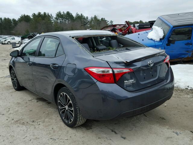 2T1BURHEXFC249700 - 2015 TOYOTA COROLLA L CHARCOAL photo 3