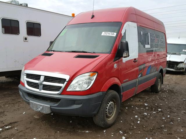 WD0PE745785336751 - 2008 DODGE SPRINTER 2 RED photo 2