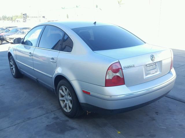 WVWPD63B84E276969 - 2004 VOLKSWAGEN PASSAT SILVER photo 3