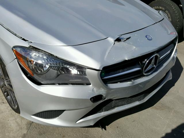 WDDSJ4EB1FN262067 - 2015 MERCEDES-BENZ CLA 250 SILVER photo 9