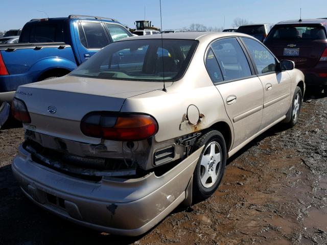 1G1NE52J42M562224 - 2002 CHEVROLET MALIBU LS 金色 照片 4