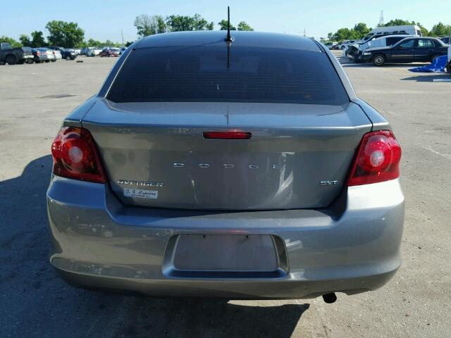 1C3CDZCB5CN266340 - 2012 DODGE AVENGER SX GRAY photo 10