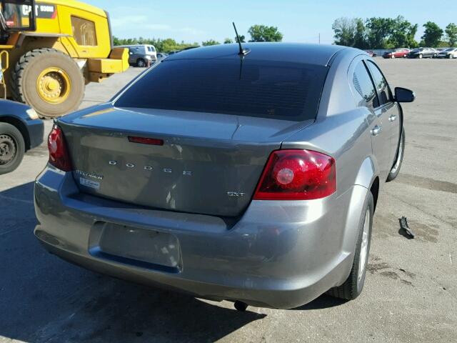 1C3CDZCB5CN266340 - 2012 DODGE AVENGER SX GRAY photo 4