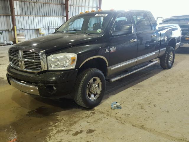 3D7KS29A78G215513 - 2008 DODGE RAM 2500 BLACK photo 2