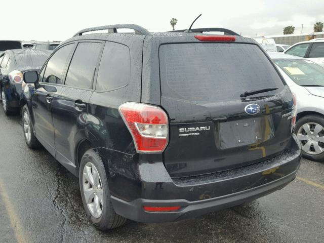 JF2SJABC2FH452790 - 2015 SUBARU FORESTER 2 BLACK photo 3