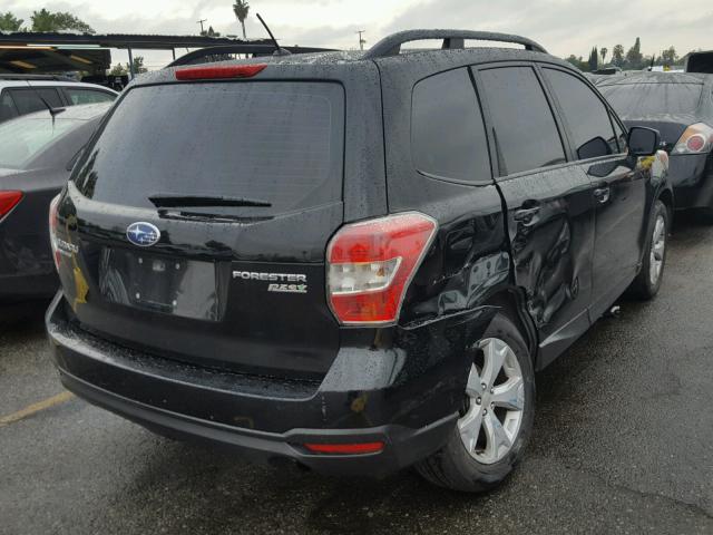 JF2SJABC2FH452790 - 2015 SUBARU FORESTER 2 BLACK photo 4