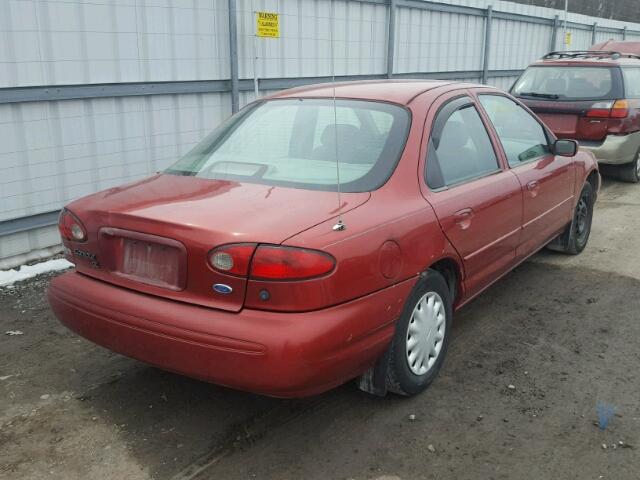 1FALP6534TK110126 - 1996 FORD CONTOUR GL MAROON photo 4