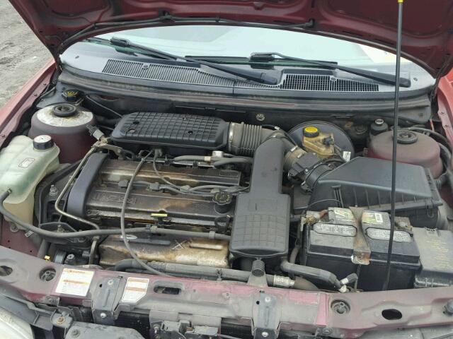 1FALP6534TK110126 - 1996 FORD CONTOUR GL MAROON photo 7