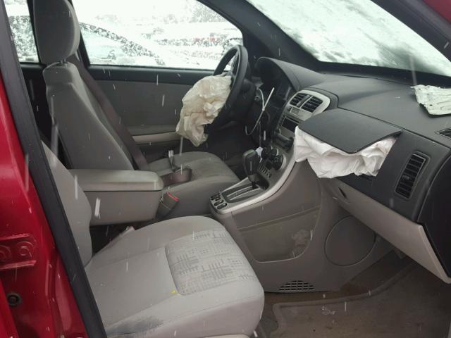 2CNDL13F566121830 - 2006 CHEVROLET EQUINOX LS RED photo 5